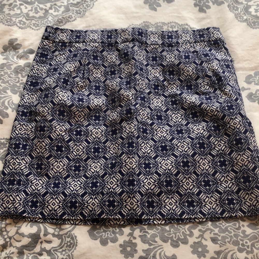J crew mini pattern skirt
